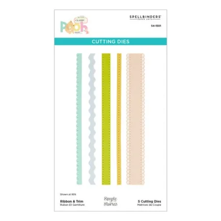 Spellbinders - Say Cheese Classic Pooh Baby Etched Dies Ribbon & Trim