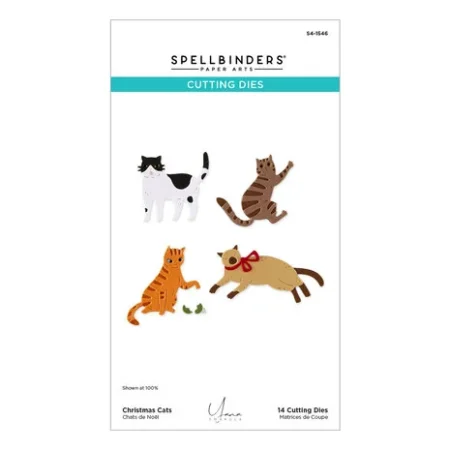 Spellbinders - Yana's Christmas Cats Etched Dies by Yana Smakula