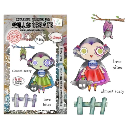 Aall and Create – A7 Stamp Sets Almost Scary by Janet Klein