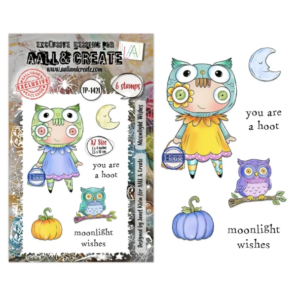 Aall and Create -  A7 Stamp Sets Moonlight Wishes by Janet Klein