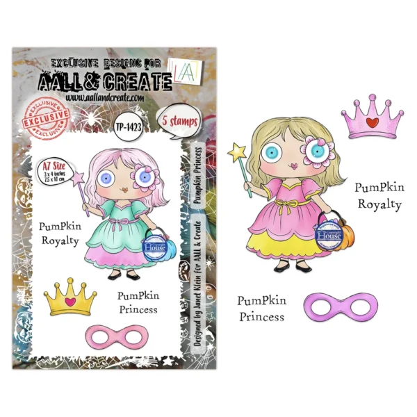 Aall and Create – A7 Stamp Sets Pumpkin Princess by Janet Klein