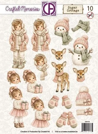 Creatief Art - Sugar Cottage 3D Die-Cut Sheet 10 Crafted Memories