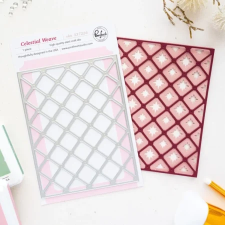 Pinkfresh Studio - Season of Wonder Coverplate Die Celestial Weave by Inna Moreva