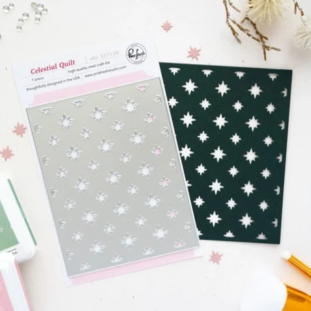 Pinkfresh Studio - Season of Wonder Coverplate Die Celestial Quilt by Inna Moreva
