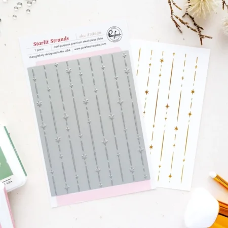 Pinkfresh Studio - Season of Wonder Press Plate Starlit Strands by Inna Moreva