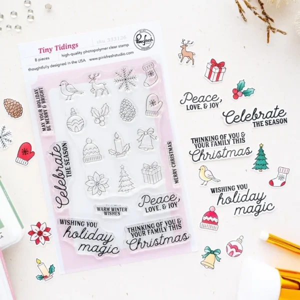Pinkfresh Studio - Season of Wonder Stamp Tiny Tidings by Inna Moreva
