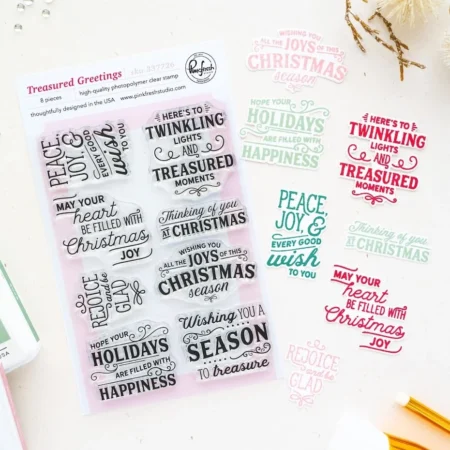 Pinkfresh Studio - Season of Wonder Stamp Treasured Greetings by Inna Moreva
