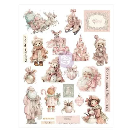 Prima Marketing - Transfer de navidad de 8.5 x 11 pulgadas - Christmas Blush de Frank Garcia