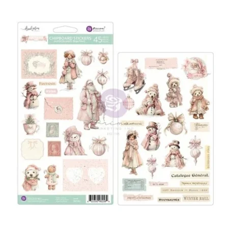 Prima Marketing - Chipboards - Christmas Blush de Frank Garcia