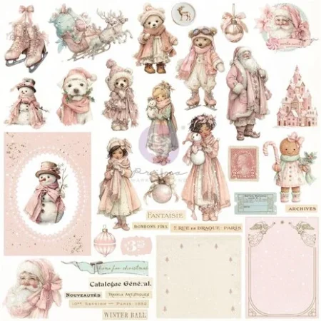 Prima Marketing - Die Cuts - Christmas Blush de Frank Garcia