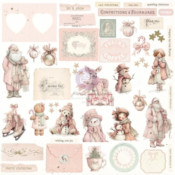 Prima Marketing - Die cuts "Recuerdos escarchados" - Christmas Blush de Frank García