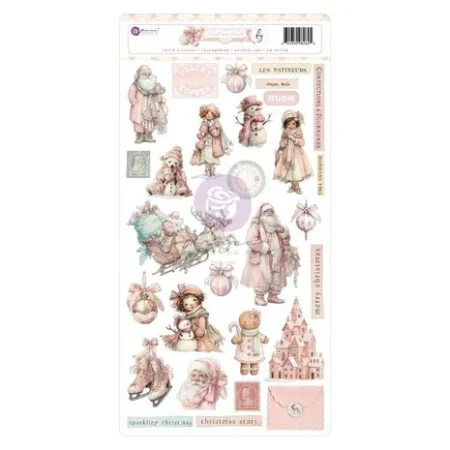 Prima Marketing - Pegatinas navideñas - Christmas Blush de Frank Garcia