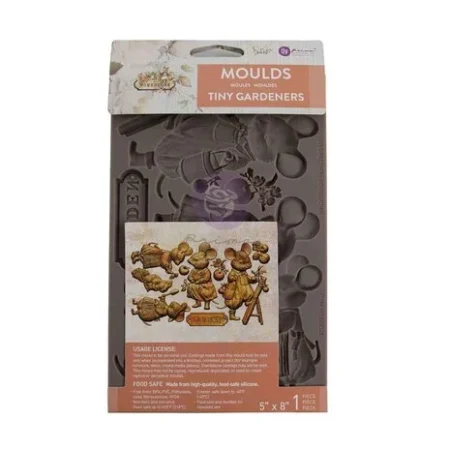Prima Marketing - Homegrown 5x8 Inch Decor Moulds Tiny Gardeners by The 3 Girls Tale