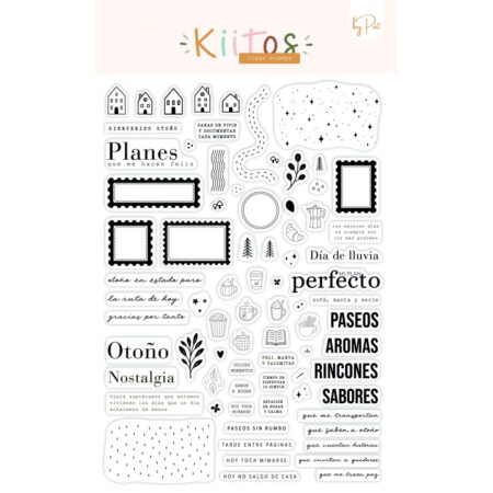 SCRAP BY PAT - Set de sellos Kiitos