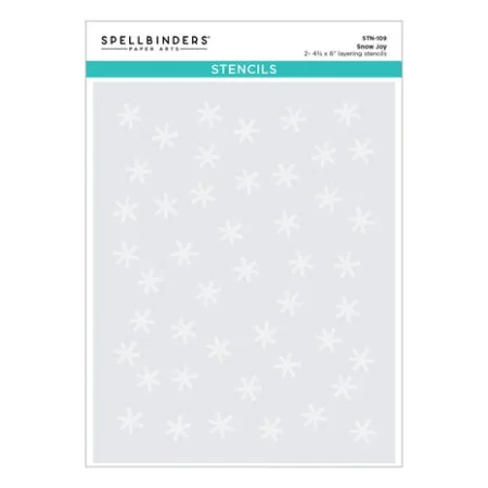 Spellbinders - Mugs & Kisses Stencil Snow Joy (STN-109)