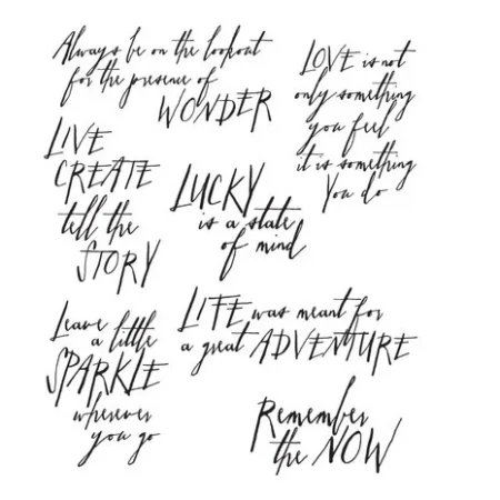 Stampers Anonymous – Handwritten Thoughts Tim Holtz Cling Stamps