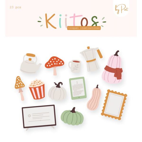 SCRAP BY PAT - Troquel Troquel ilustraciones Kiitos