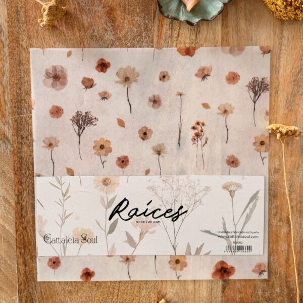 My Lovely Journal -  Kit 2 papeles vellum estampados 30,5 x 30,5 cm – RAICES