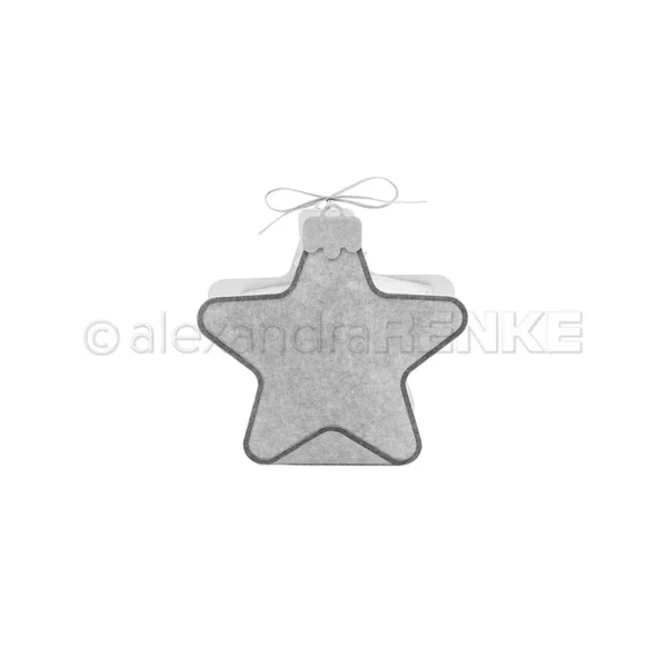 alexandra RENKE - Troquel  Caja de adornos navideños con forma de estrella