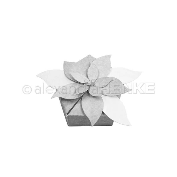 alexandra RENKE - Troquel  Caja de Flor de Pascua