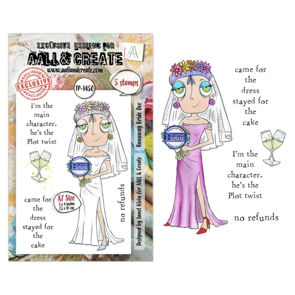 Aall and Create - Creative Types A7 Stamp Sets Runaway Bride Dee by Janet Klein