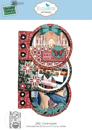 Elizabeth Craft Designs - Comfy Cozy Die Circle Inserts by Everyday Memories