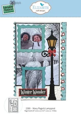 Elizabeth Craft Designs - Comfy Cozy Die Wavy Page & Lamppost by Everyday Memories