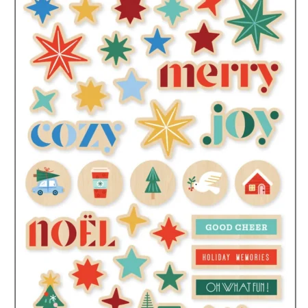 Pinkfresh Studio - colored wood veneer - Festive Fun - Geralyn Sy