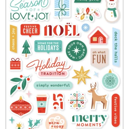Pinkfresh Studio - Puffy Stickers - Festive Fun - Geralyn Sy