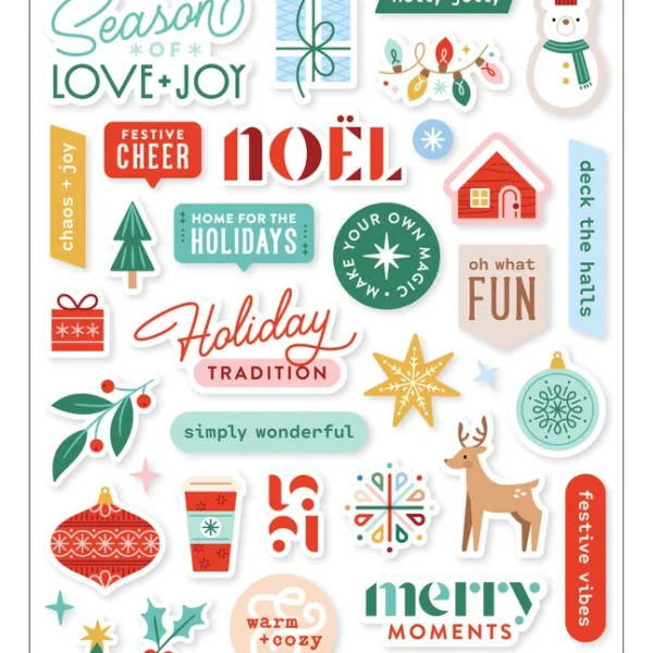 Pinkfresh Studio - Puffy Stickers - Festive Fun - Geralyn Sy