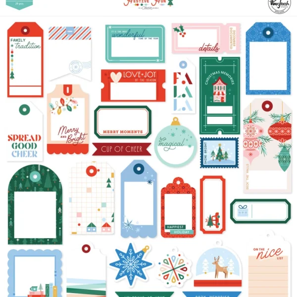 Pinkfresh Studio - Tag ephemera - Festive Fun - Geralyn Sy