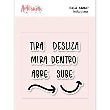 Artesana Taller - Sello acrílico Indicaciones