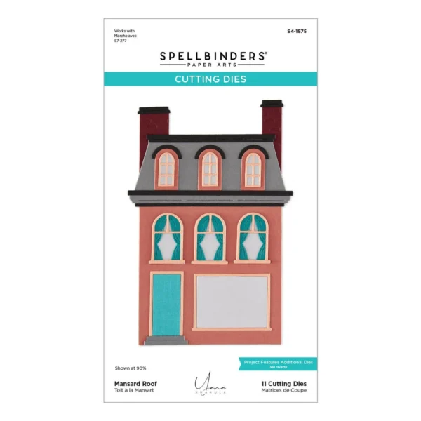 Spellbinders - Troqueles grabados  navideños para techo abuhardillado de Yana Smakula
